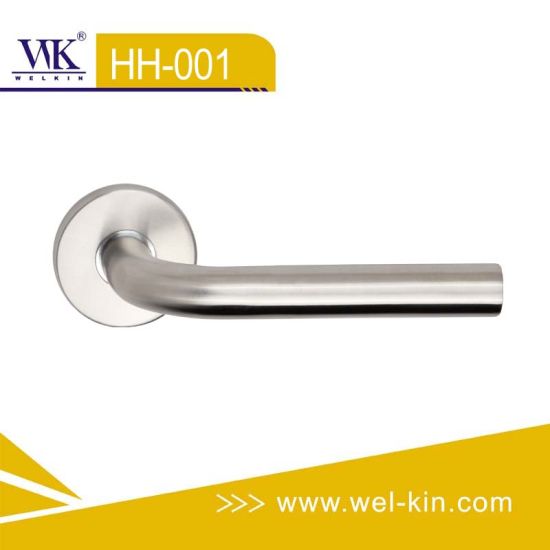 Cerradura de la puerta del baño de acero inoxidable y la manija de la palanca de la puerta (HH-001)