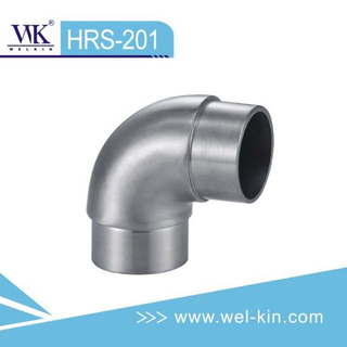 Conector de accesorios de baño de vidrio de acero inoxidable pulido 304 Accesorios de fontanería de tubo (HRS-201)