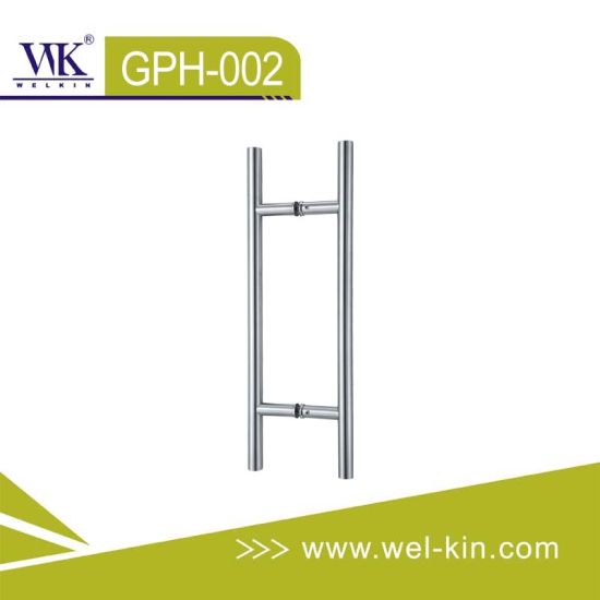 Tirador de puerta de madera y vidrio de acero inoxidable (GPH-002)