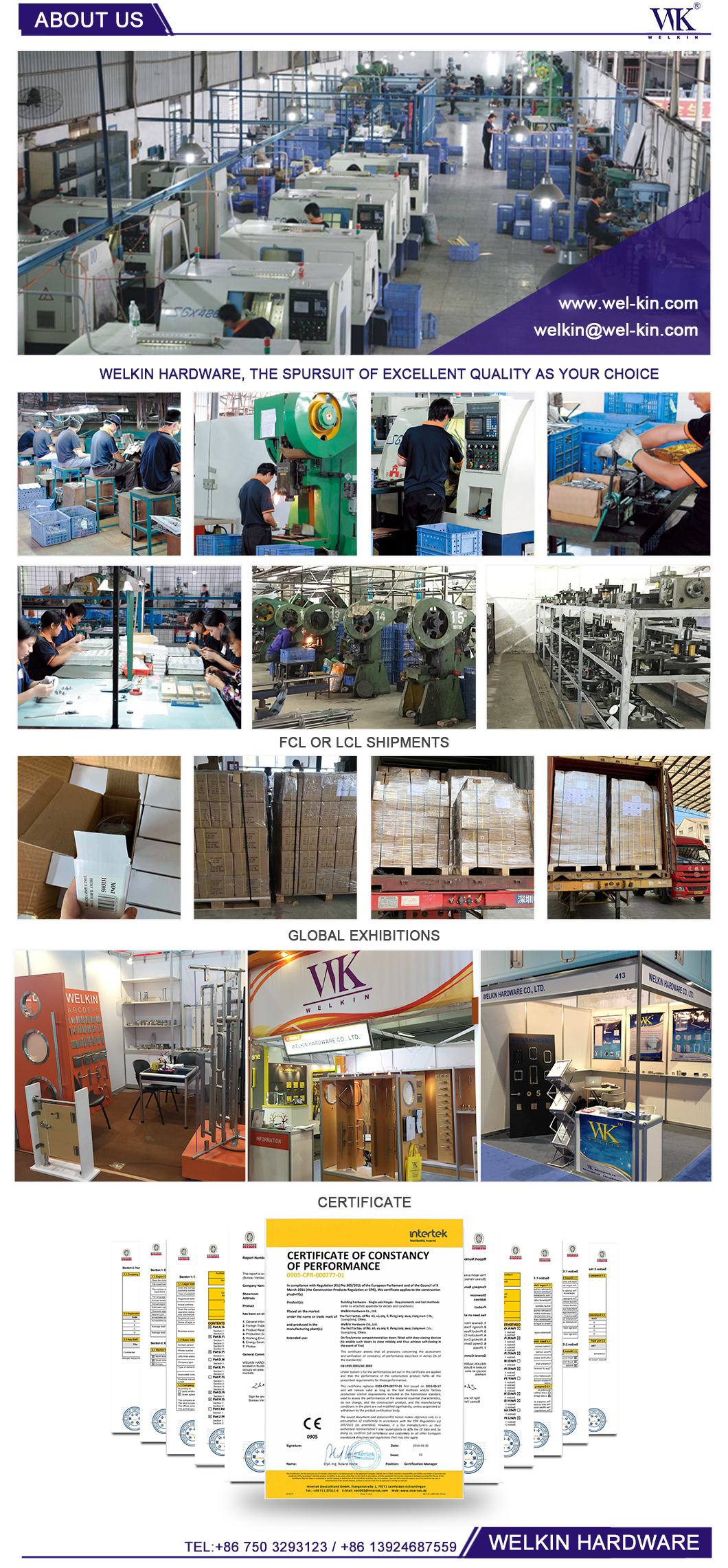 Fabricante de mango de acero inoxidable