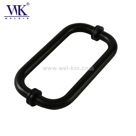 Tirador de puerta de ducha de 3/4 "de diámetro tubular de espalda con espalda de 6 "